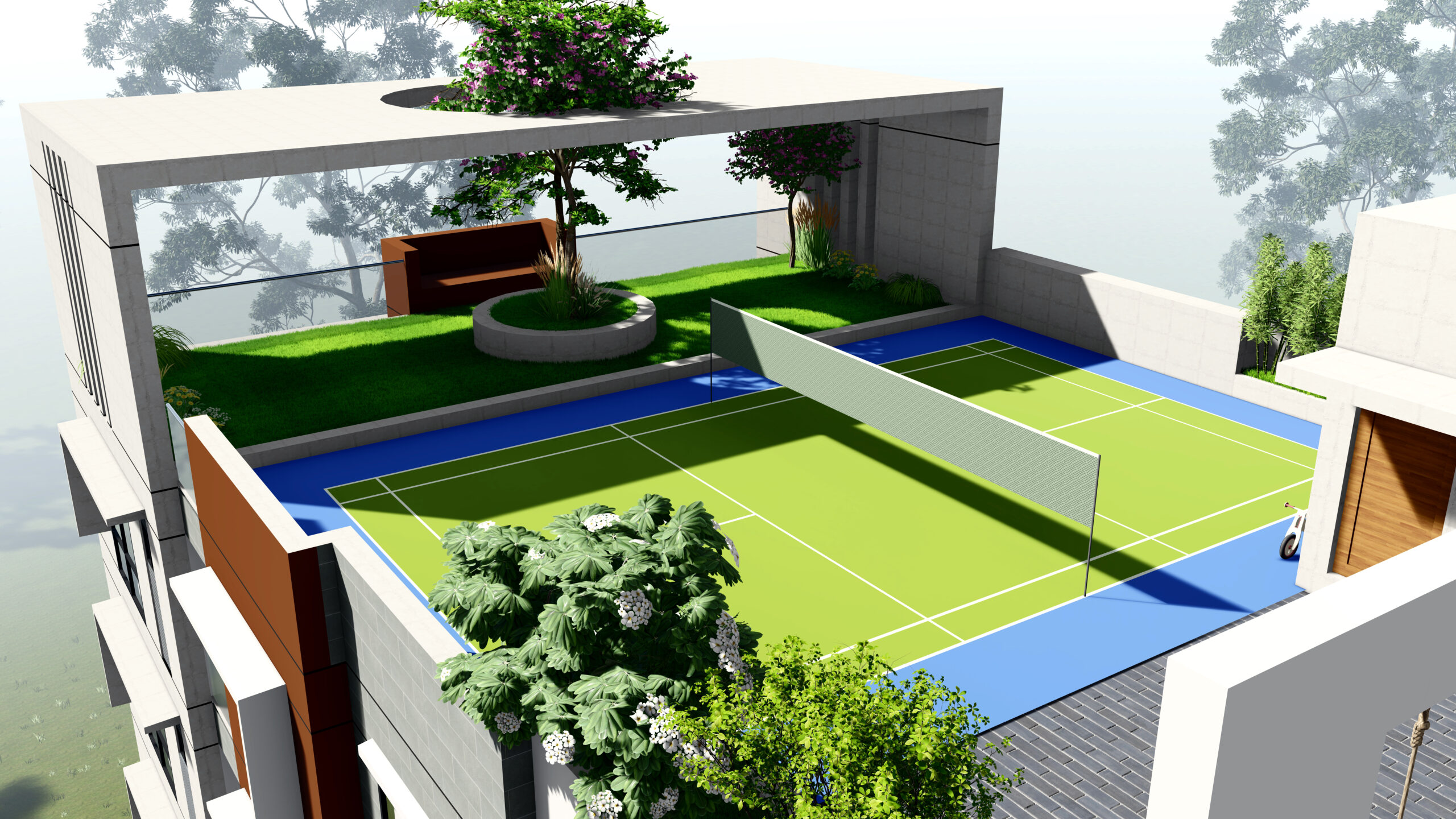 Badminton court